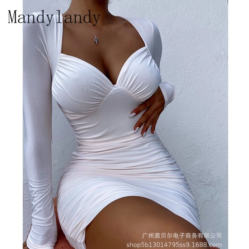mandylandy dress autumn fashion long sleeve