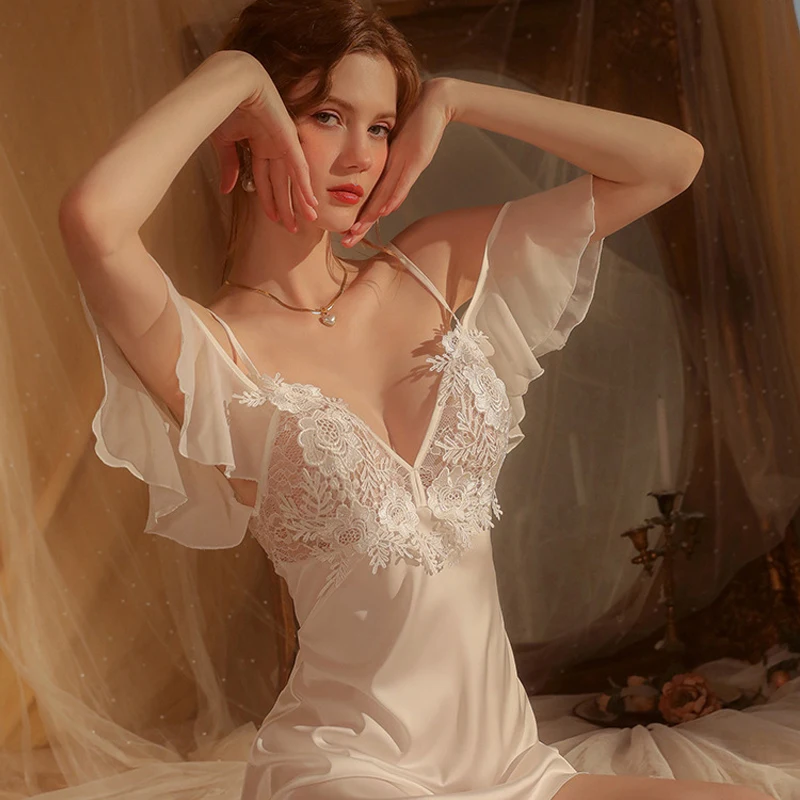 french fairy womens nightgown sleepwear sexy
