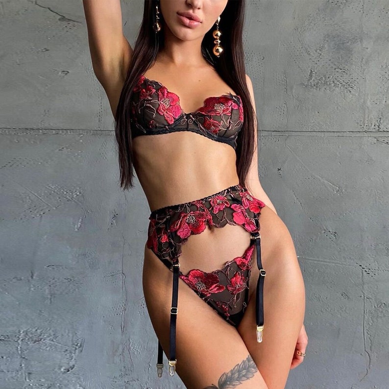 lingerie see through new floral lace