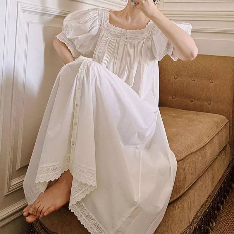 cotton nightie nightgown brunch set