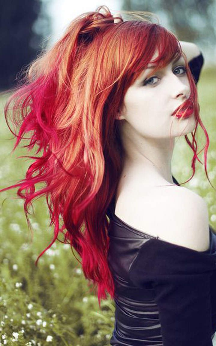 red ombre hair hairstyles natural hair