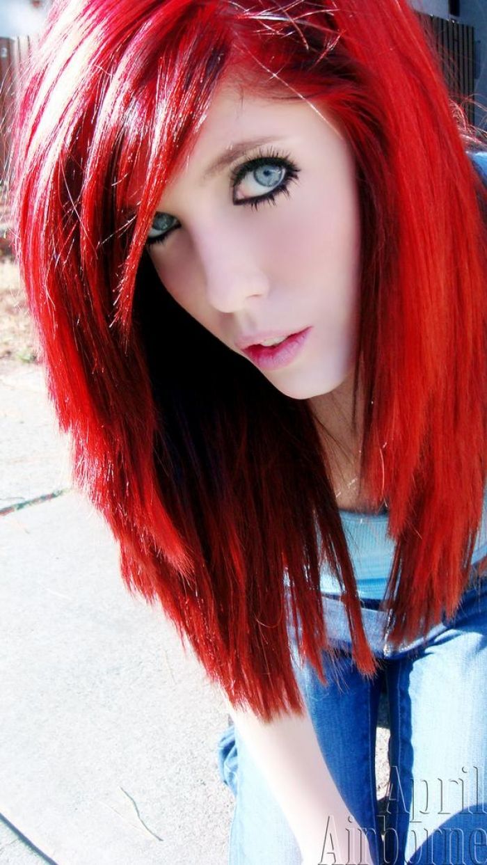 neon red hair dye